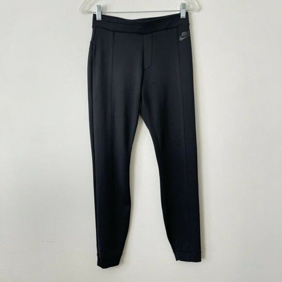 Nike Sportswear Size S Bonded Leggings Black Ankle Length Pockets - Picture 7 of 12